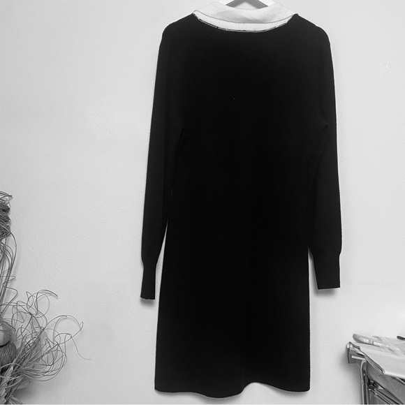 NWOT  Love Scarlett Black & Gold Tone Buttons down front sweater Dress Sz L/G - Picture 14 of 14